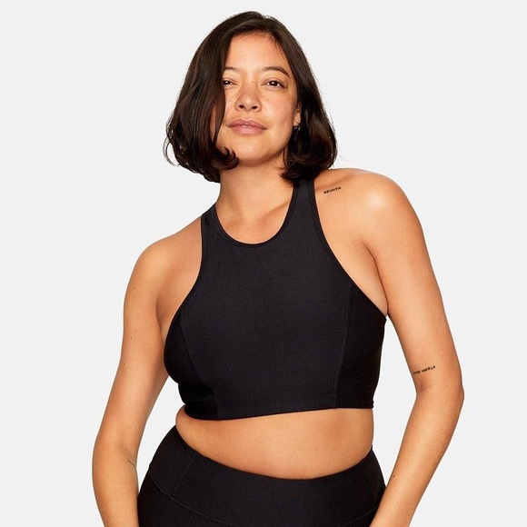 Outdoor Voices Athena Crop Top in Charcoal - Picture 2 of 15